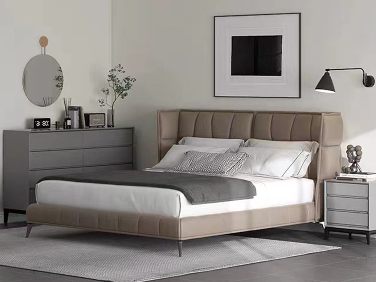 Đầu tư vào đồ nội thất chất lượng khi thiết kế phòng ngủ 25m2 