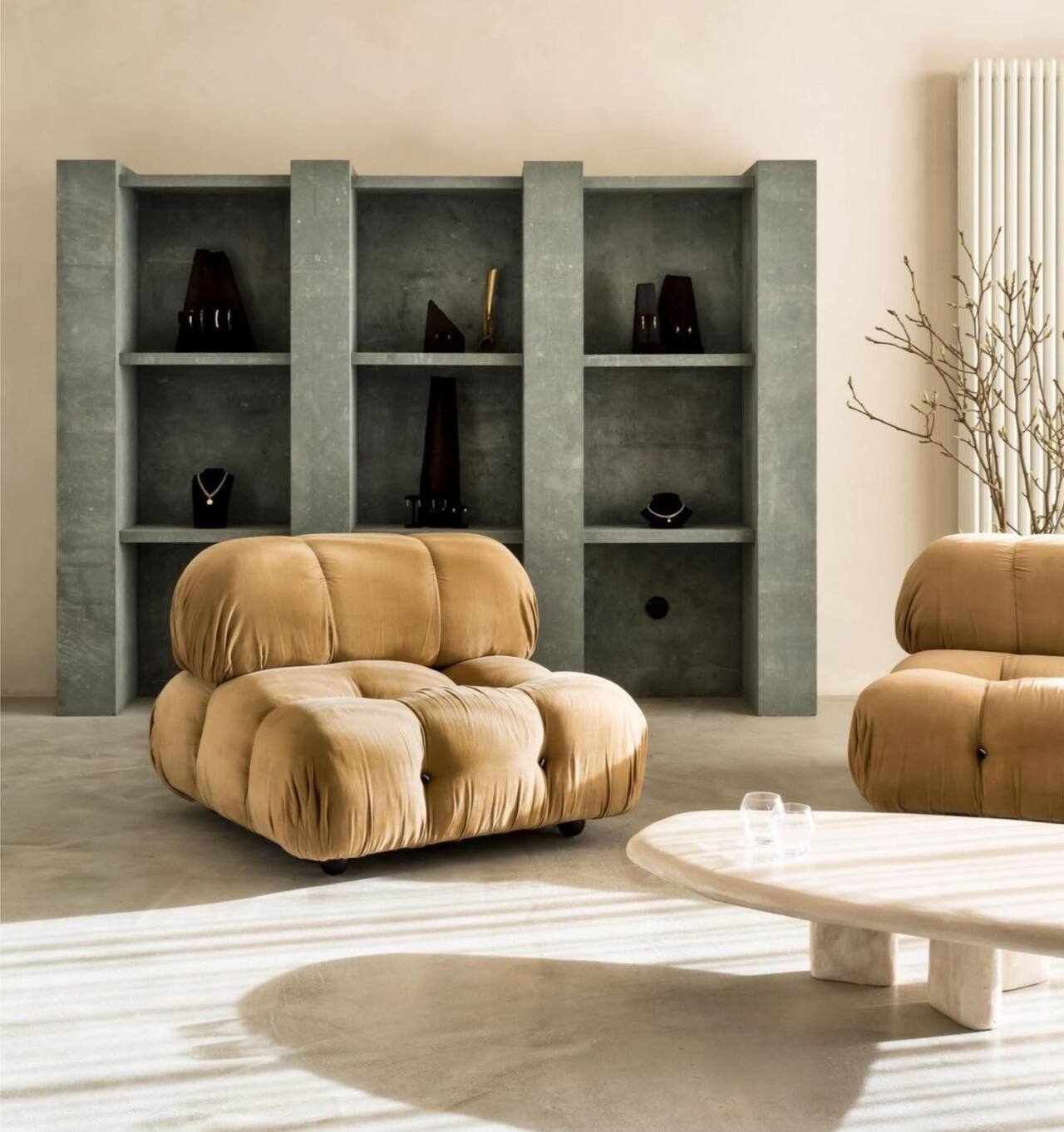 thiết kế phòng khách chung cư 70m2