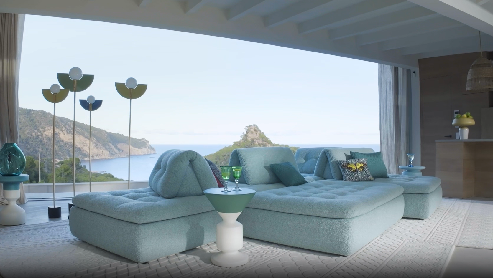 cách phối màu ghế sofa