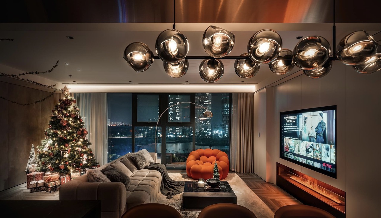 thiết kế phòng khách 20m2