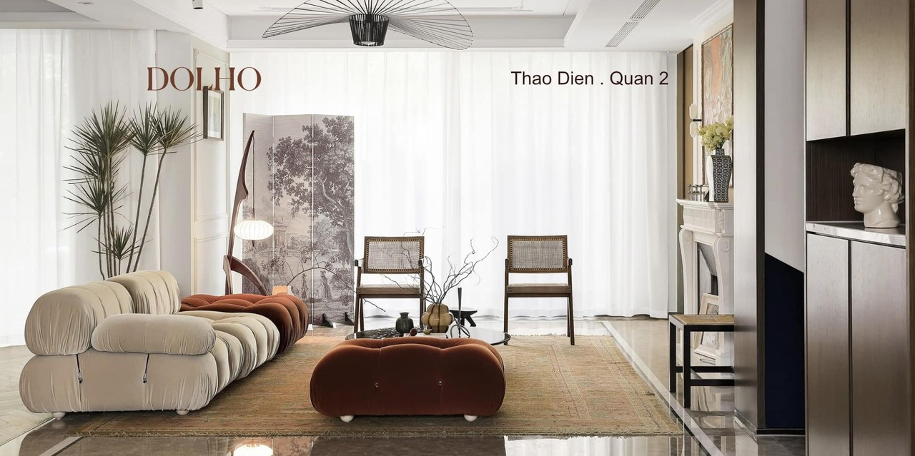 thiết kế phòng khách nhỏ 12m2