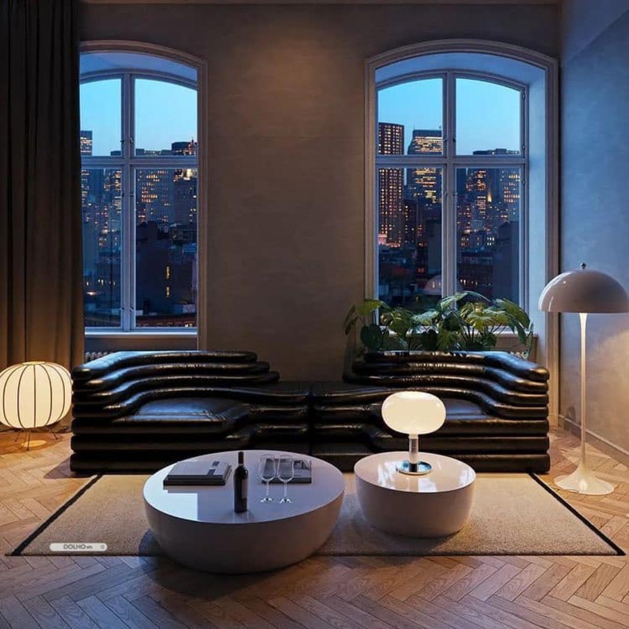 thiết kế phòng khách nhỏ 12m2