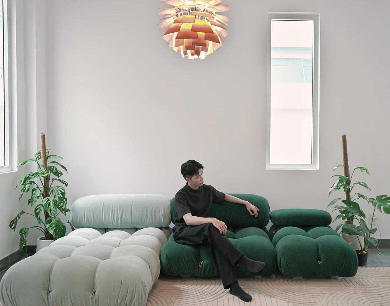 thiết kế phòng khách nhỏ 12m2 hiện đại